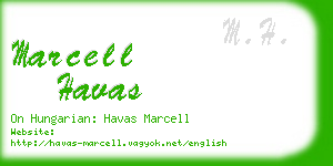 marcell havas business card